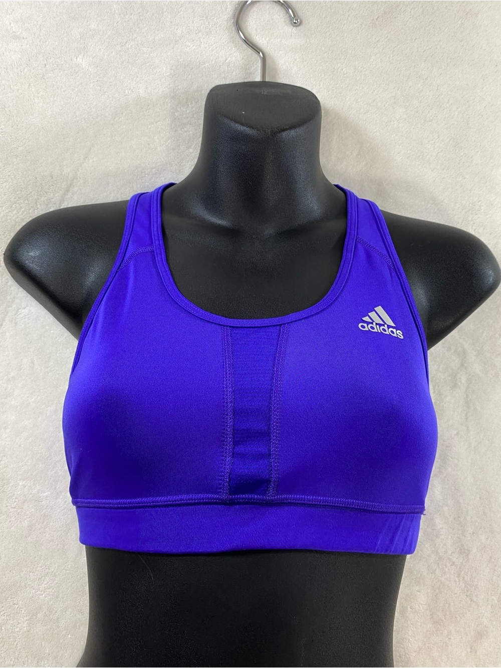 adidas Techfit Climacool Medium Compression Sports Bra Purple Size S